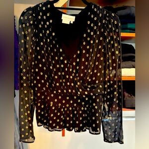 Caballero v-neck peplum top!